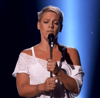 Pink’s Grammy Performance Ditched Sky-High Acrobatics for Raw Vocals