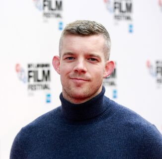 Russell Tovey Poses in Cape and Undies for HIV Charity Painting