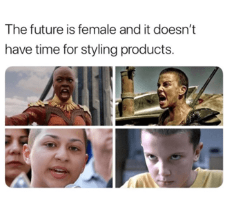 This Meme About Bald Women And Styling Products Is Femmephobic AF