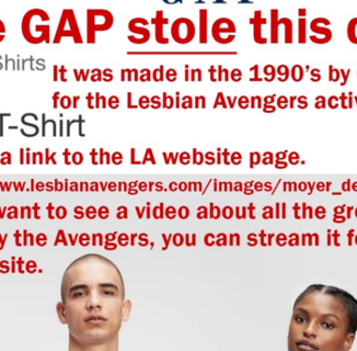 Did the Gap Steal a Lesbian Artist’s Design and Put It on a Pride Shirt?