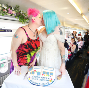 This Queer Train Wedding is Guaranteed to Brighten Your Day