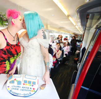 This Queer Train Wedding is Guaranteed to Brighten Your Day