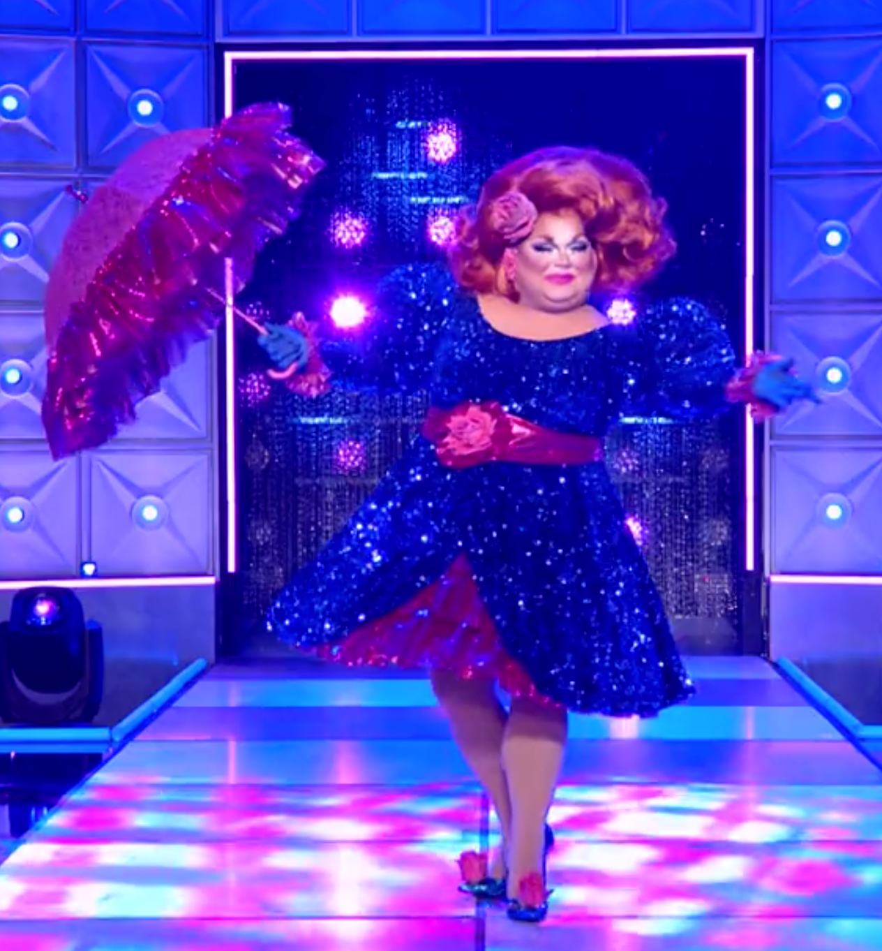 Ginger's Drag Tots look.