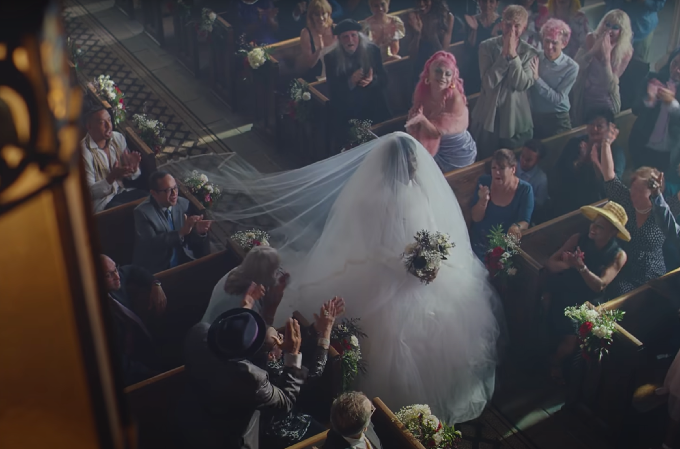 Nas walking down the aisle.