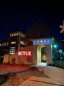 Projection onto the Netflix HQ on Transgender Day of Remembrance 2021.