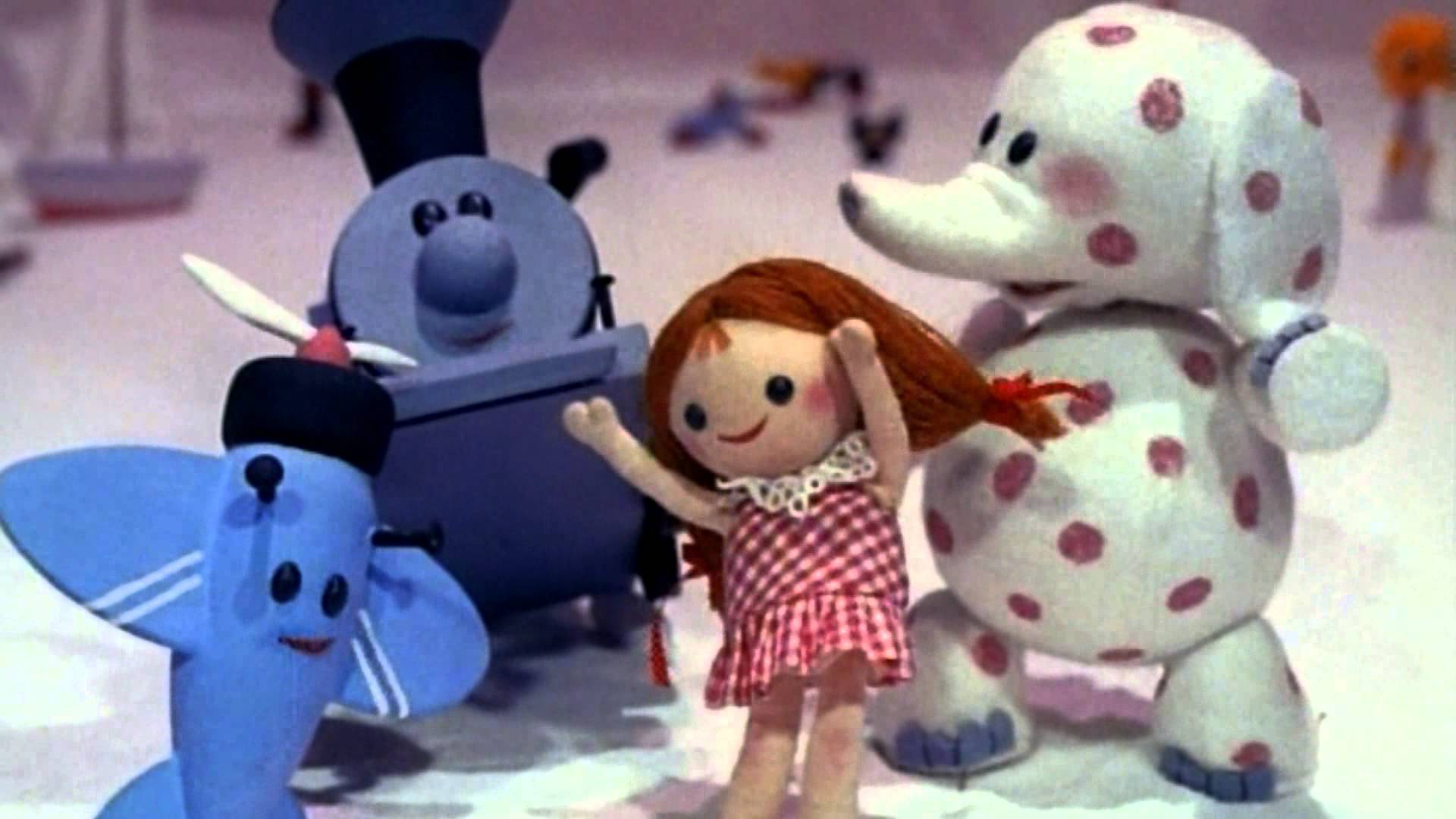 The Misfit Toys from "Rudolph the Red-Nosed Reindeer."