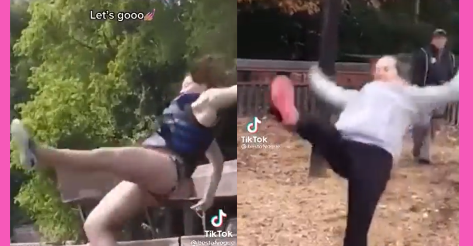 Moments of people falling in edits made by @BestofVogue on TikTok