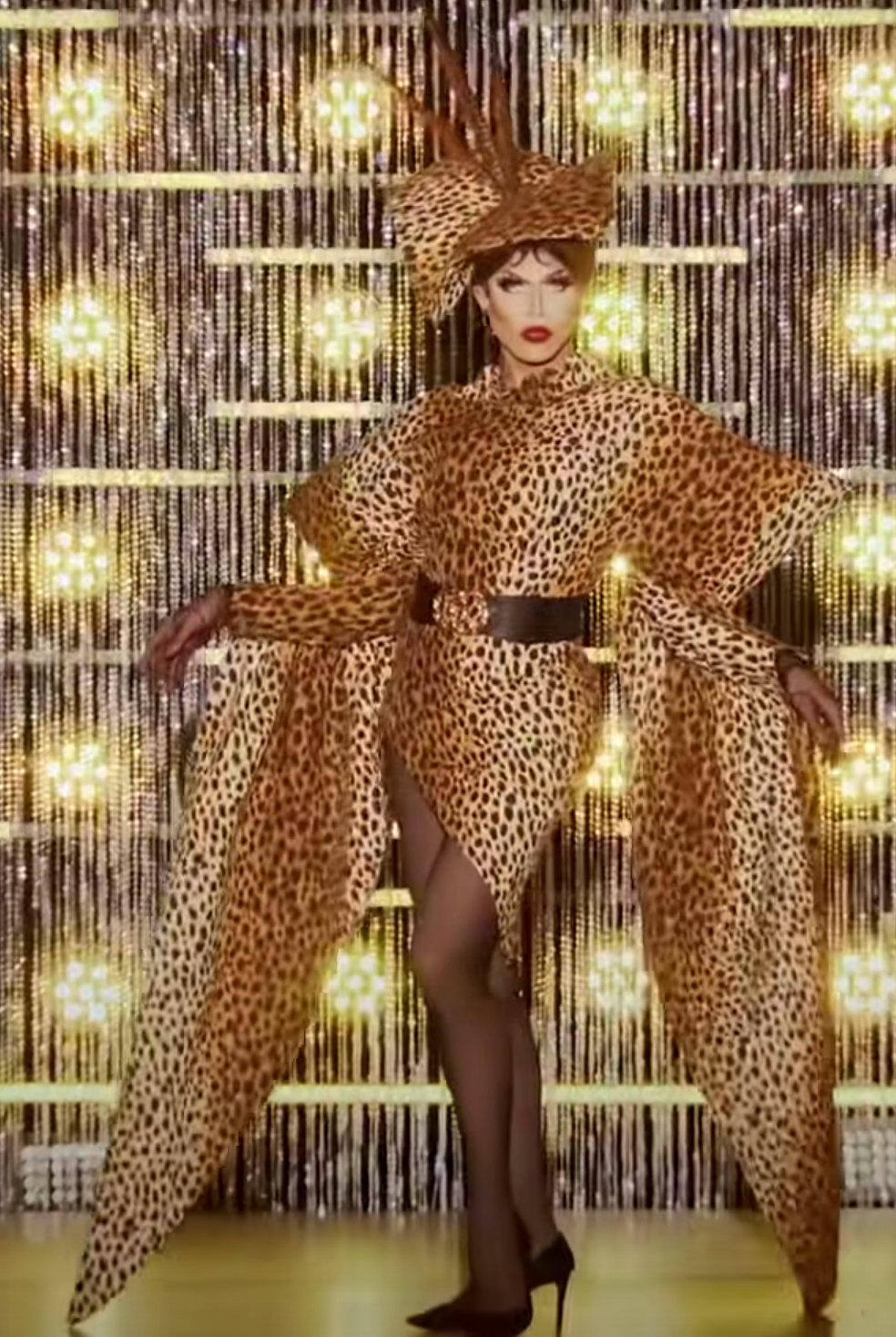 Alyssa's Leopard Evening Wear look.