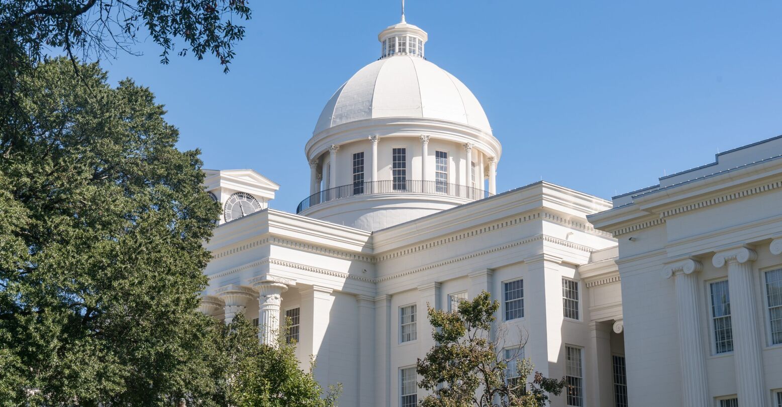 Alabama State Capitol Building in Montgomery, Alabama