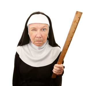 Homophobic Nun Forcibly Separates Two Women Kissing in Public