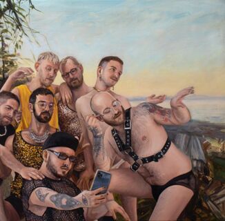 How to paint an orgy, find models on Grindr, & stage sexy selfies: 3 queer artists reveal their secrets