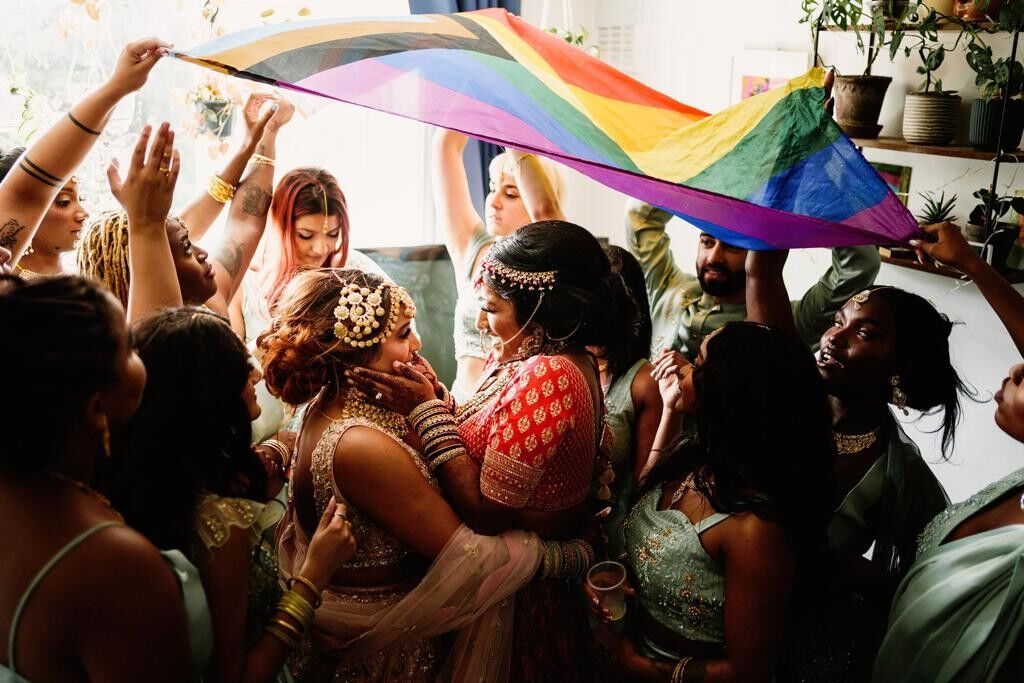 A Muslim couple celebrate their queer wedding