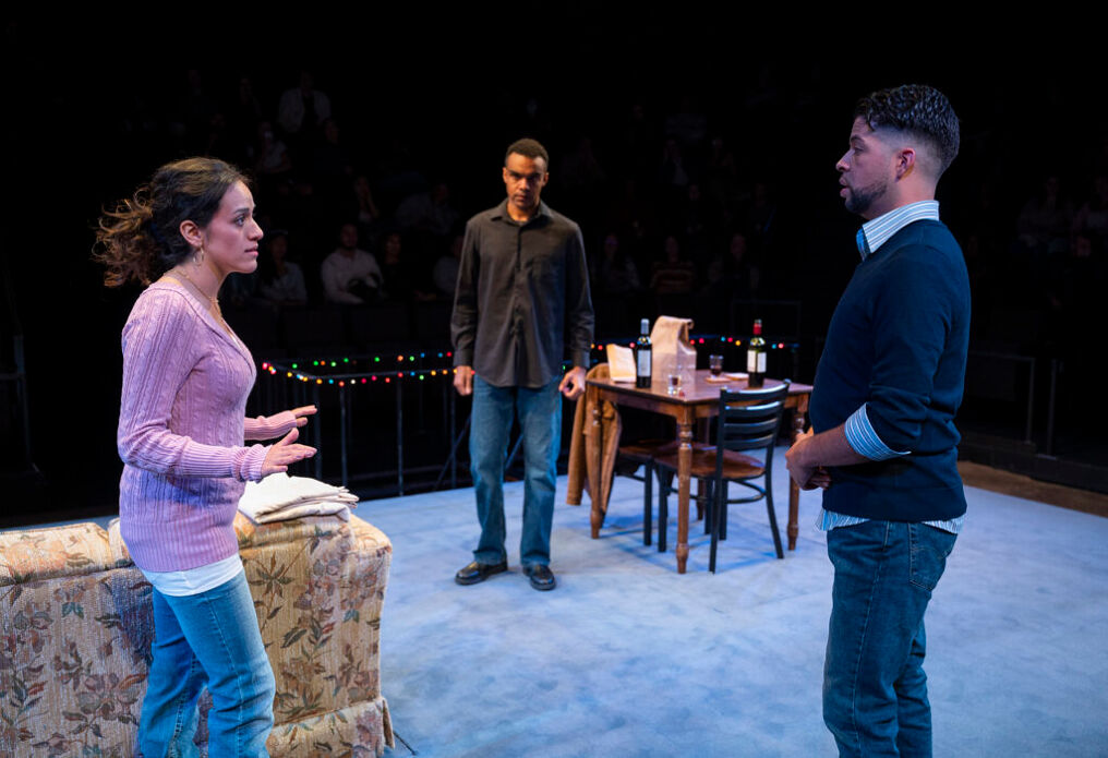 (l to r)Jocelyn Zamudio, Grant Kennedy Lewis, and Brandon Rivera in Steppenwolf Theatre Company's production of 'Sanctuary City'
