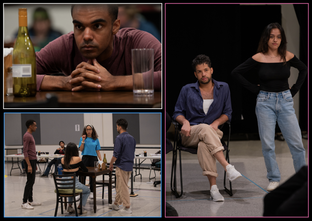 In rehearsal for Steppenwolf Theatre Company's production of 'Sanctuary City.'