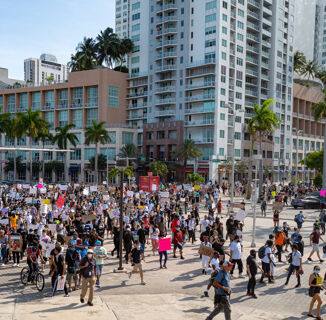 Students walk out of Florida school en masse to protest anti-trans policy