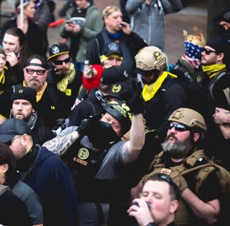 Moms for Liberty denies association with Proud Boys, but these pictures tell a different story