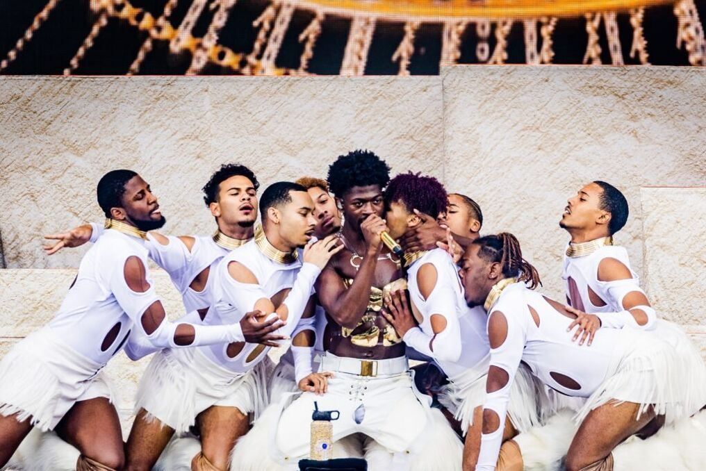 Lil Nas X in concert at the Rock Werchter Festival, Belgium.