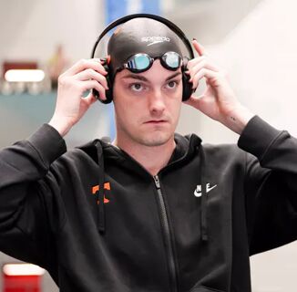 Landon Driggers is a gay nonbinary Tennessee swimmer training for a spot on Team USA for the Paris Summer Olympics