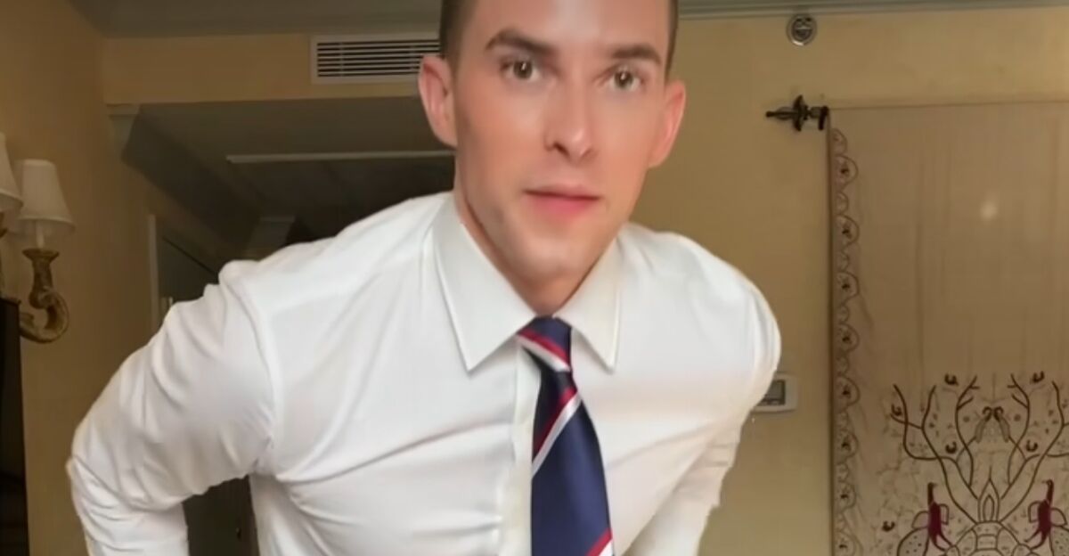 A video of Adam Rippon getting dressed in his hotel room goes viral - INTO