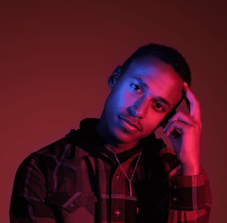 Portraits of Prominent Bisexuals Made Visible in Bisexual Lighting
