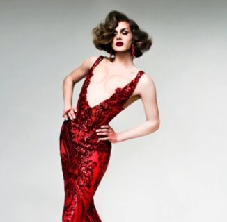 Scarlet Envy Combines High Glam With Dive Bar Drag